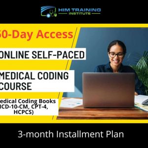 Online Self-paced Medical Coding Training Course + Medical Coding Books -3month installment -150Day Access