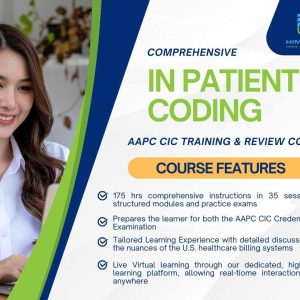 AAPC CIC InPatient Medical Coding Live Virtual Training & Review Program - Course Only - Installment - Weekday Class